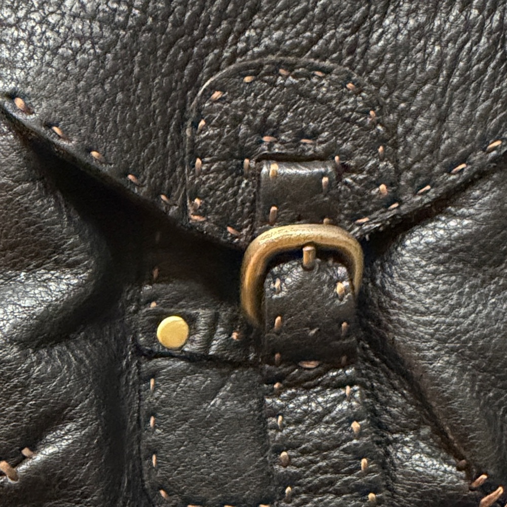 Carla Mancini Yummy Black Leather Women's Bag - Picture 2 of 7